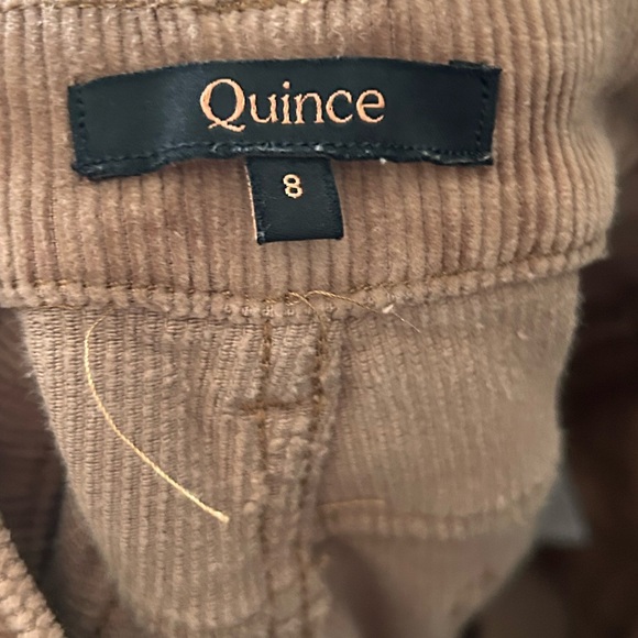 Quince Organic Stretch Corduroy Straight Leg Pants in Warm Brown Sz 8 - Picture 7 of 9